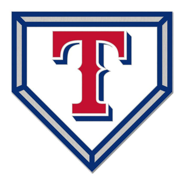 Texas Rangers HOME PLATE Collector Enamel Pin Jewelry Card