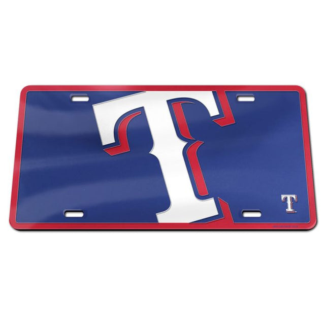 Texas Rangers MEGA Specialty Acrylic License Plate