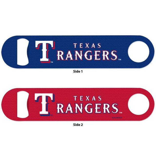 Texas Rangers Metal Bottle Opener 2 Sided