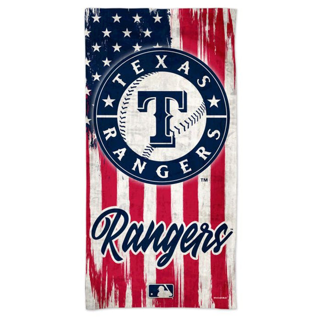 Toalla de playa Spectra de los Texas Rangers de 30" x 60"