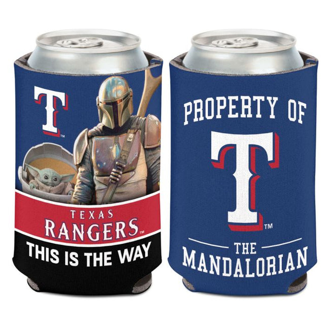 Enfriador de latas Texas Rangers / Star Wars Mandalorian de 12 oz.