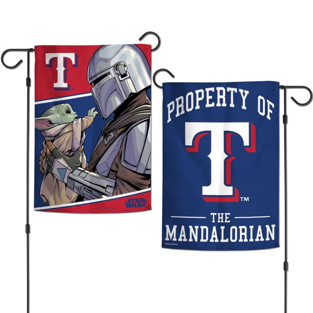 Texas Rangers / Star Wars Mandalorian Garden Flags 2 sided 12.5" x 18"