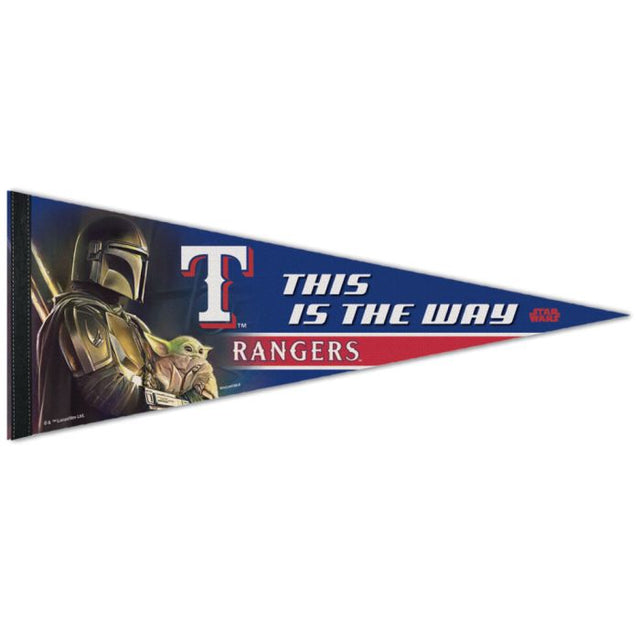 Texas Rangers / Star Wars Mandalorian Premium Pennant 12" x 30"