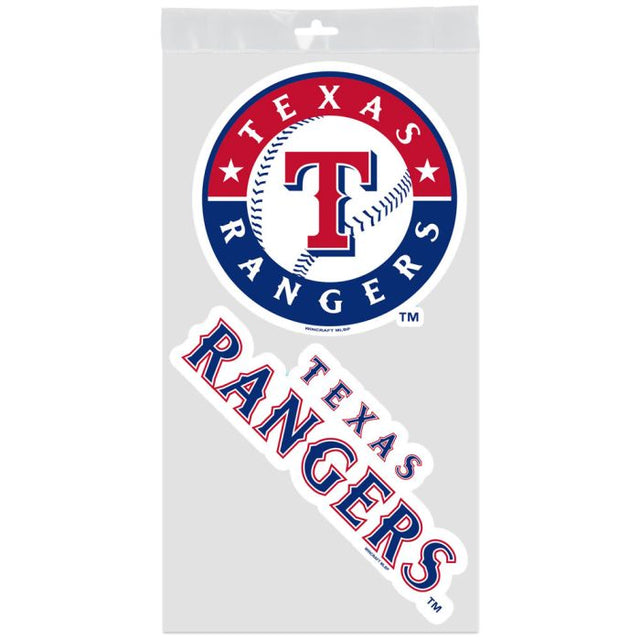 Calcomanías para ventanas de los Texas Rangers de 4" x 7"