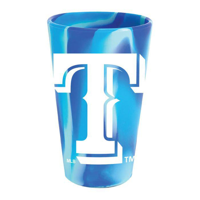 Vaso de pinta de silicona de 16 oz de los Texas Rangers