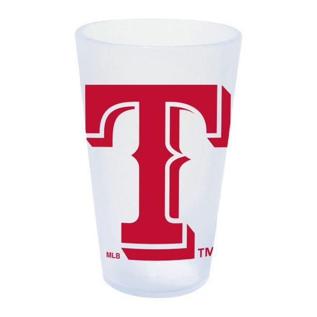 Vaso de pinta de silicona de 16 oz con forma de carámbano de los Texas Rangers