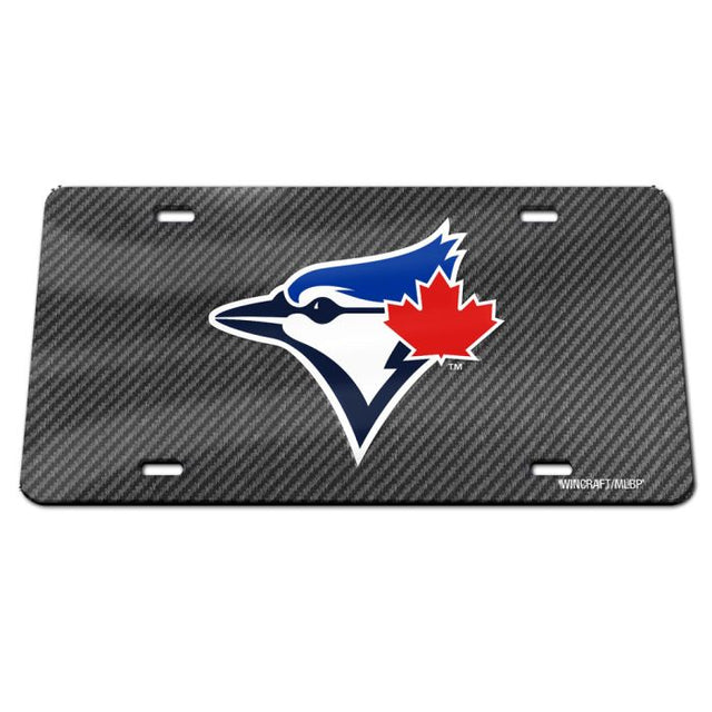 Toronto Blue Jays CARBON Specialty Acrylic License Plate