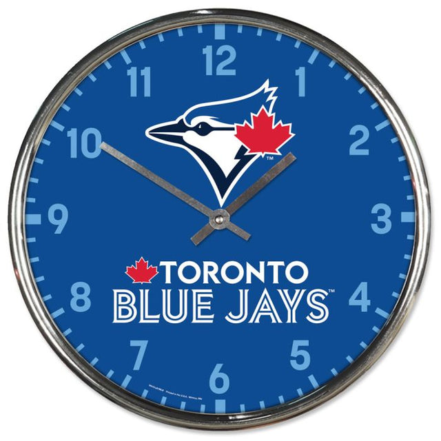 Toronto Blue Jays Chrome Clock