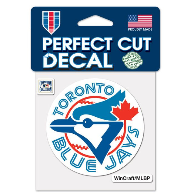 Toronto Blue Jays / Cooperstown Cooperstown Perfect Cut Color Decal 4" x 4"