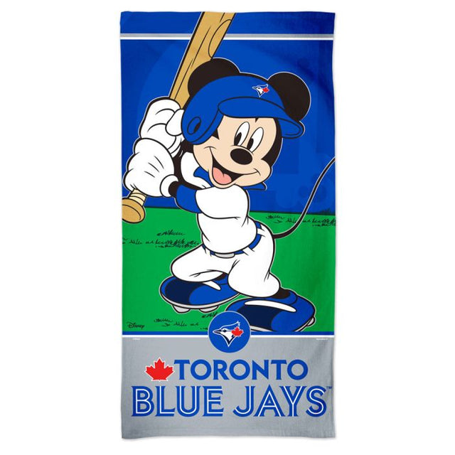 Toalla de playa Spectra de Mickey de Toronto Blue Jays/Disney, 30" x 60"