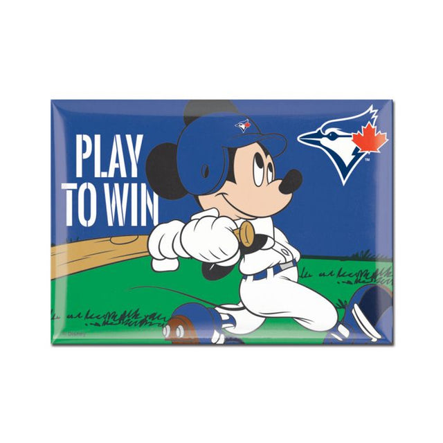 Imán metálico de Disney y Toronto Blue Jays de 2,5" x 3,5"