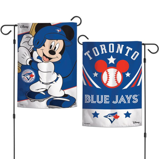 Toronto Blue Jays / Disney Mickey Mouse Garden Flags 2 sided 12.5" x 18"