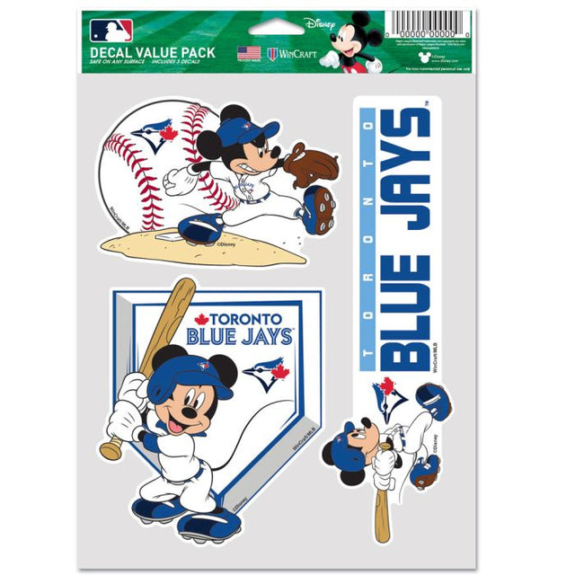 Paquete multiusos para 3 fanáticos de Toronto Blue Jays/Disney