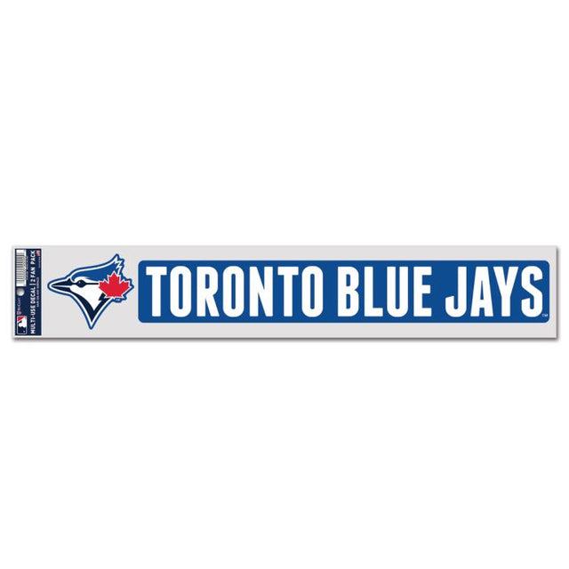 Calcomanías para fanáticos de los Toronto Blue Jays de 3" x 17"