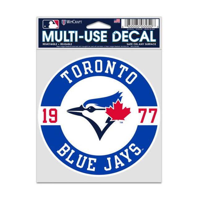 Calcomanías para fanáticos de los Toronto Blue Jays de 3,75" x 5"