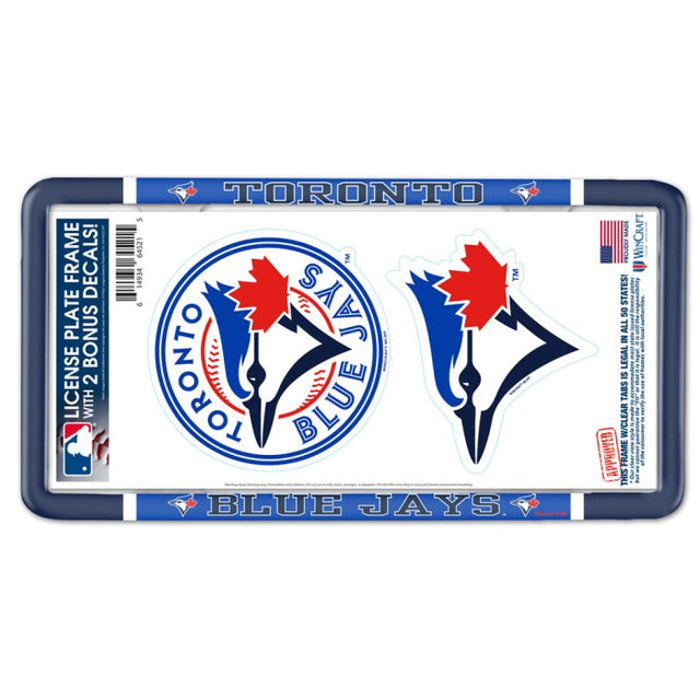 Toronto Blue Jays License Plate Thin Frame - Plastic w/Decal