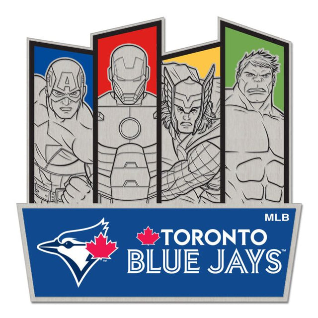 Tarjeta de joyería con pin de colección de MARVEL de Toronto Blue Jays/Marvel (c) 2021