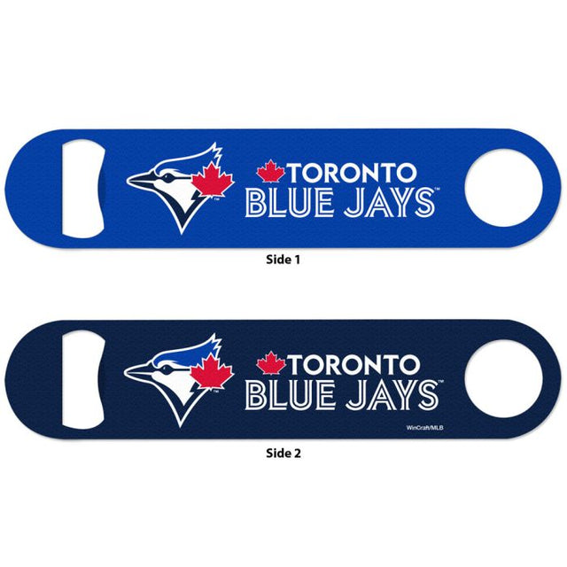 Abridor de botellas de metal de dos caras de los Toronto Blue Jays