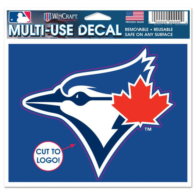 Calcomanía multiusos de Toronto Blue Jays: logotipo recortado de 5" x 6"