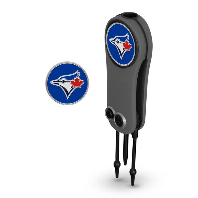 Herramienta y marcadores para reparar navajas automáticas de los Toronto Blue Jays