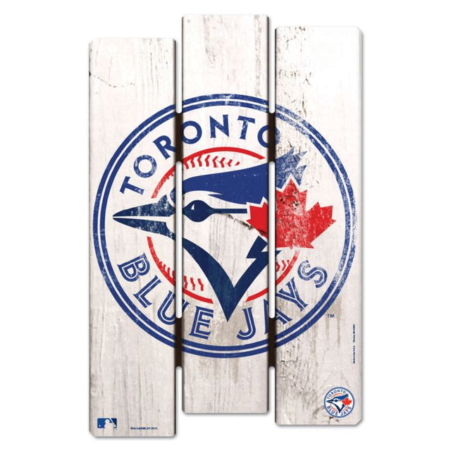 Letrero de madera para valla de los Toronto Blue Jays