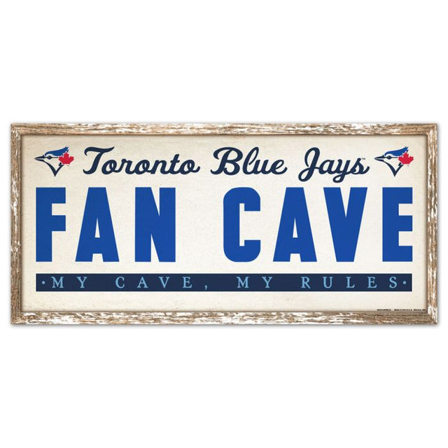 Toronto Blue Jays Wood Sign 8" x 17"