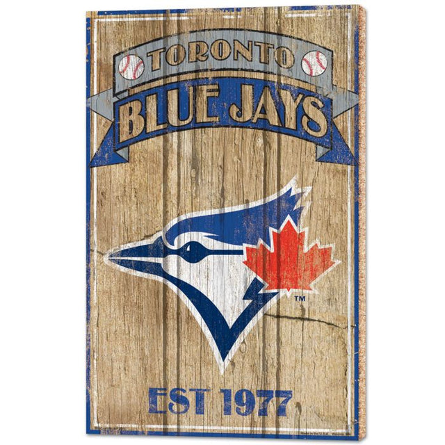 Toronto Blue Jays Wood Signs - 1/2" thick 15" x 24"