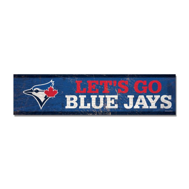 Toronto Blue Jays Wooden Magnet 1.5" X 6"