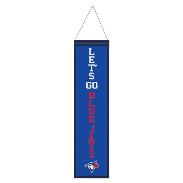 Toronto Blue Jays Wool Banner 8" x 32"