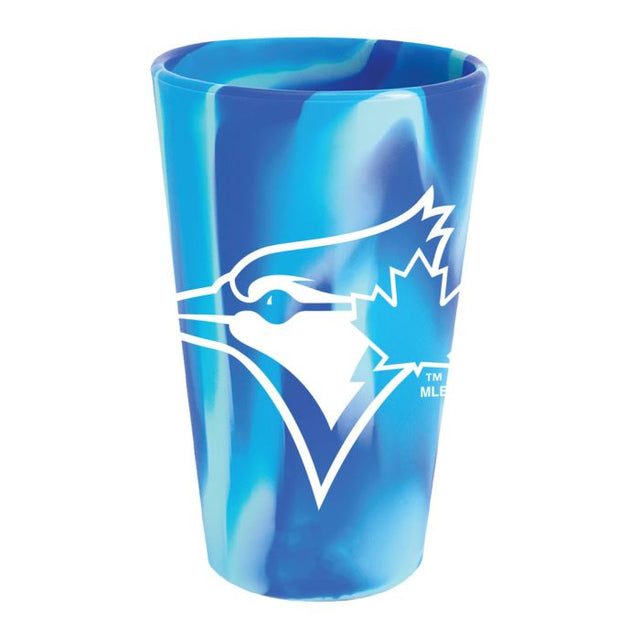 Vaso de pinta de silicona de 16 oz con diseño de los Toronto Blue Jays