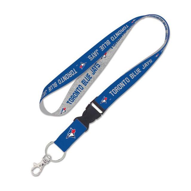 Toronto Blue Jays heather Lanyard w/detachable buckle 1"