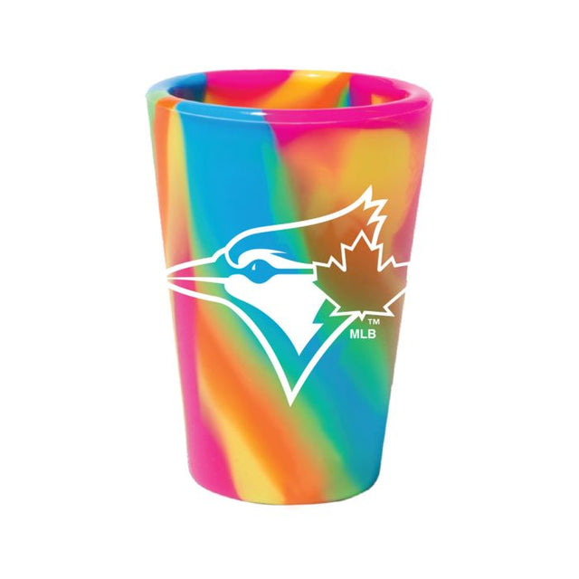 Vaso de chupito de silicona de 1,5 oz con diseño hippie de los Toronto Blue Jays