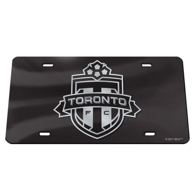 Matrícula acrílica especial del Toronto FC en color NEGRO