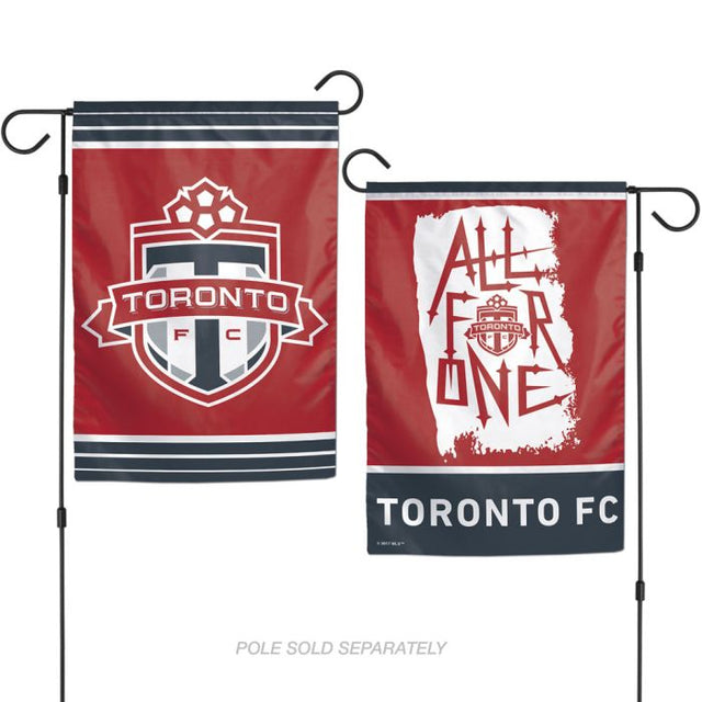 Banderas de jardín con el logotipo del Toronto FC, de 2 lados, 12,5" x 18"