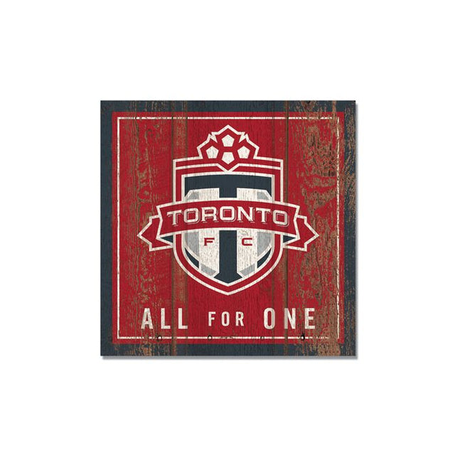 Imán de madera del Toronto FC de 3" x 3"