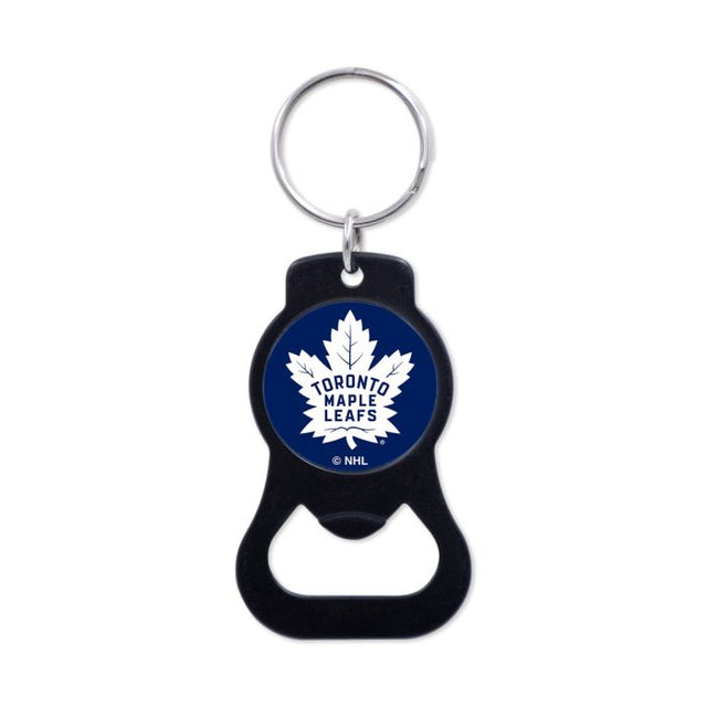 Llavero con abrebotellas de color negro de Toronto Maple Leafs