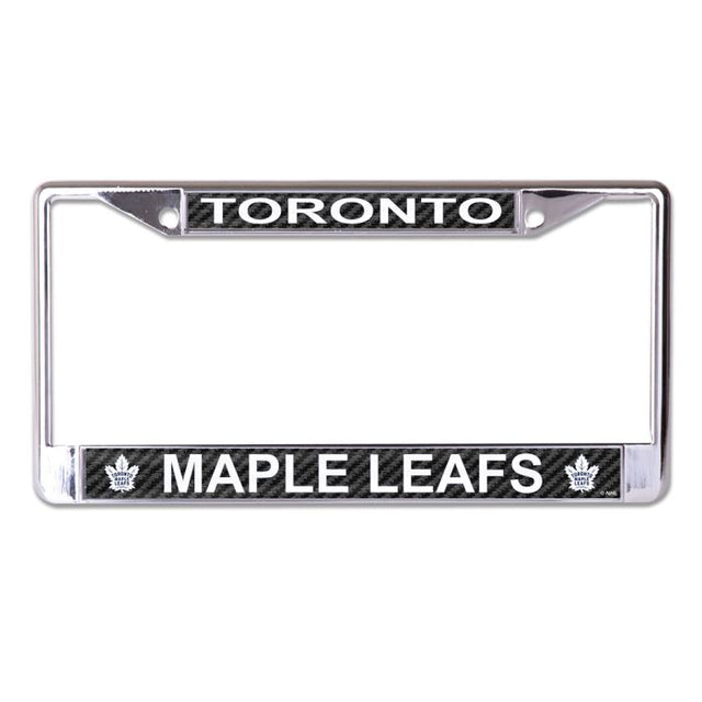 Toronto Maple Leafs CARBON Lic Plt Frame S/L Printed