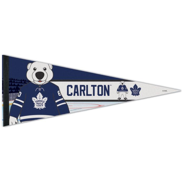 Banderín premium CARLTON de Toronto Maple Leafs de 12" x 30"