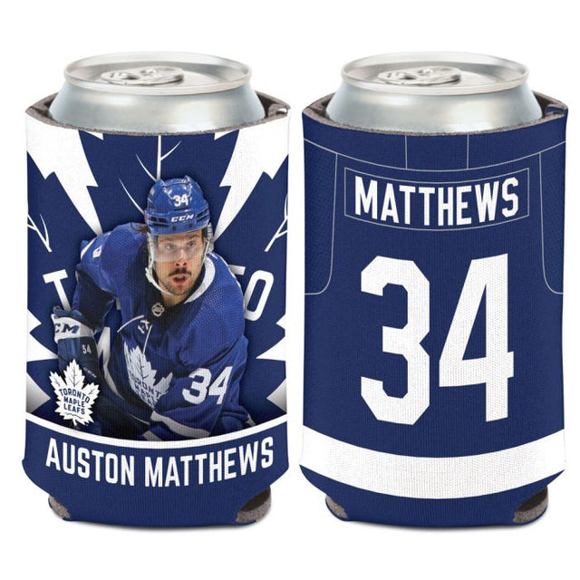 Enfriador de latas de 12 onzas de Toronto Maple Leafs de Auston Matthews