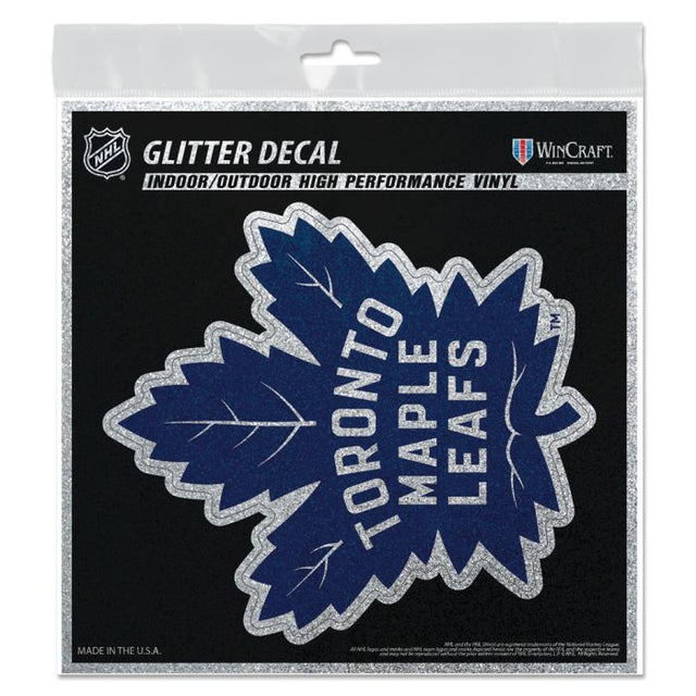 Toronto Maple Leafs Decal Glitter 6" x 6"