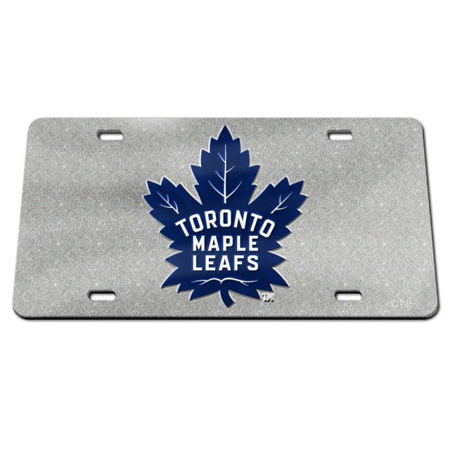 Matrícula acrílica especial con brillo de Toronto Maple Leafs