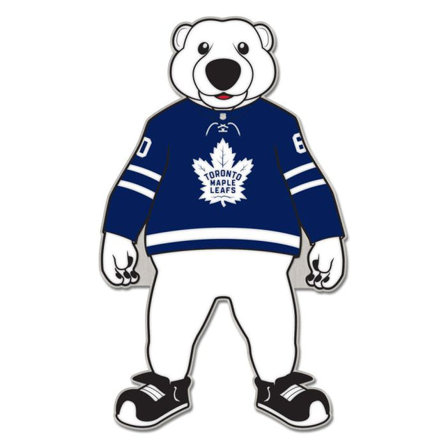 Tarjeta de joyería con pin esmaltado de colección de la mascota de Toronto Maple Leafs