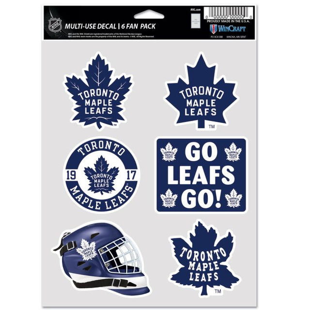 Toronto Maple Leafs Multi Use 6 fan pack