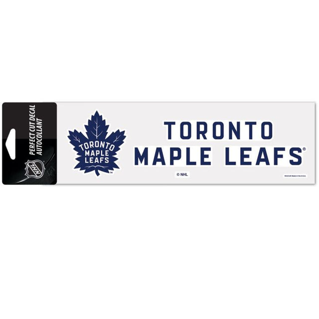 Calcomanías de Toronto Maple Leafs de corte perfecto de 3" x 10"