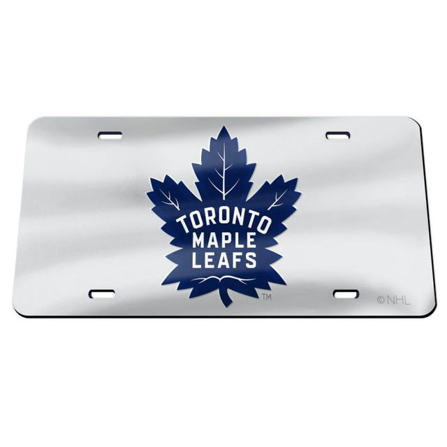 Toronto Maple Leafs SILVER Specialty Acrylic License Plate