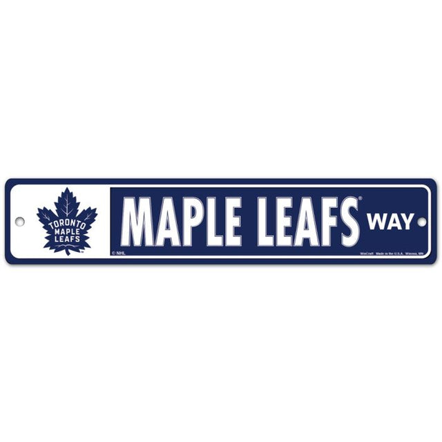 Letrero de calle o zona de Toronto Maple Leafs de 3,75" x 19"