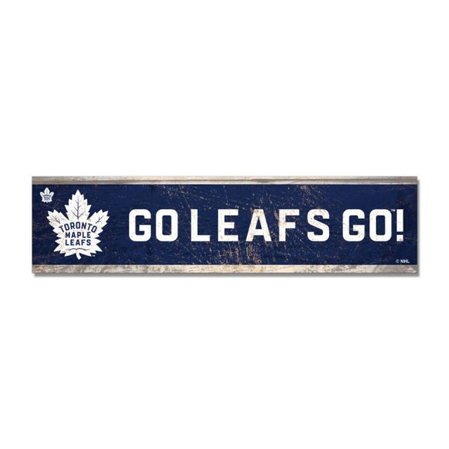 Toronto Maple Leafs Wooden Magnet 1.5" X 6"