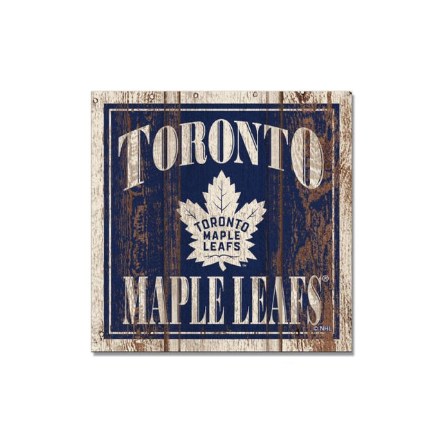 Imán de madera de Toronto Maple Leafs de 3" x 3"