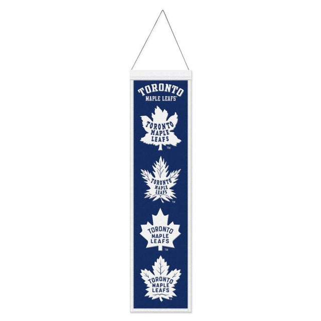 Bandera de lana de los Toronto Maple Leafs de 20,32 x 81,28 cm