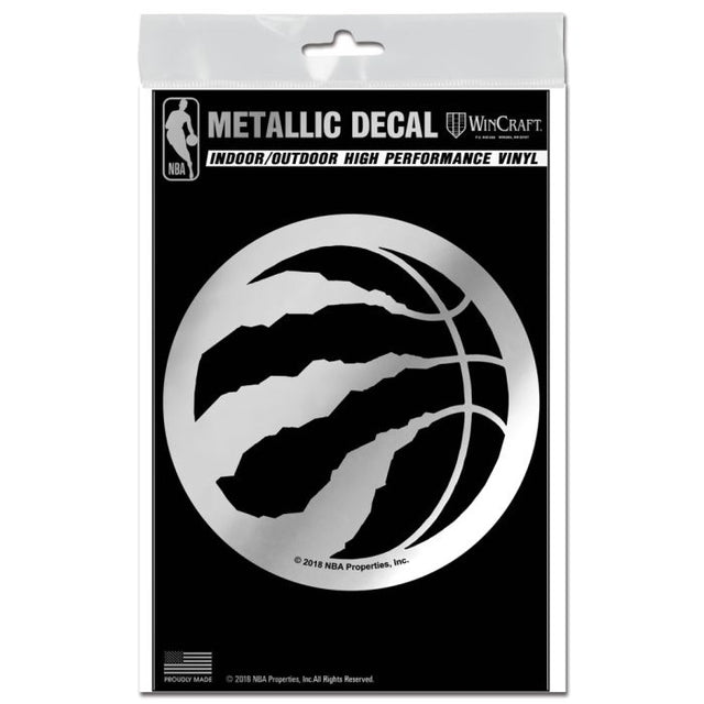 Toronto Raptors Decal Metallic 3" x 5"